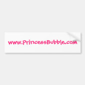 www.PrincessBubble.com Bumpersticker (Voorkant)