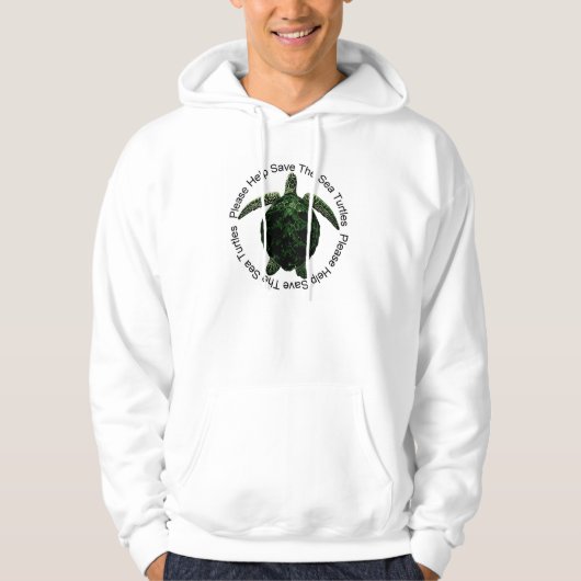 www.save-seaturtles.com hoodie (Voorkant)