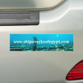www.shipwrecksofegypt.com bumpersticker (Op auto)