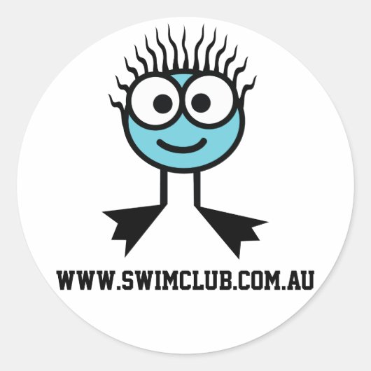 www.swimclub.com.au - BlueCharacter Stickers (Voorkant)
