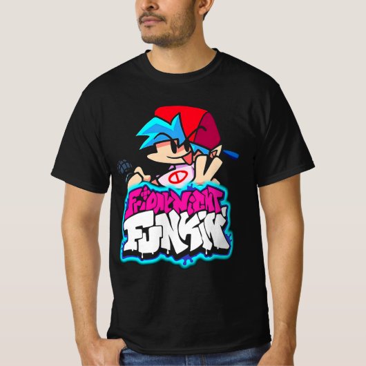 " www.trochoi.net FRIDAY NACHT FUNKIN" T-shirt (Voorkant)