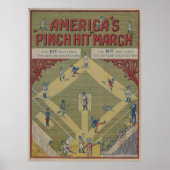  WWWI Baseball Game Cartoon (1919) Poster (Voorkant)