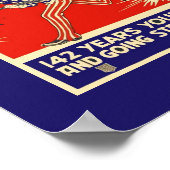  WWWI UNCLE SAM JULI 4.1918 War Poster Afbeelding (Hoek)