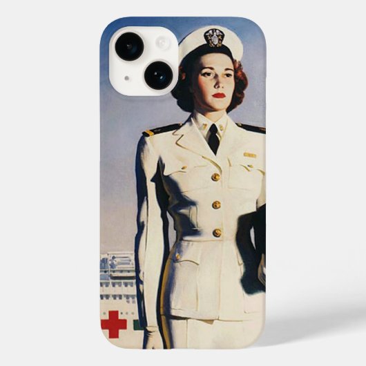 WWWII Navy Nurse Case-Mate iPhone Case (Achterkant)