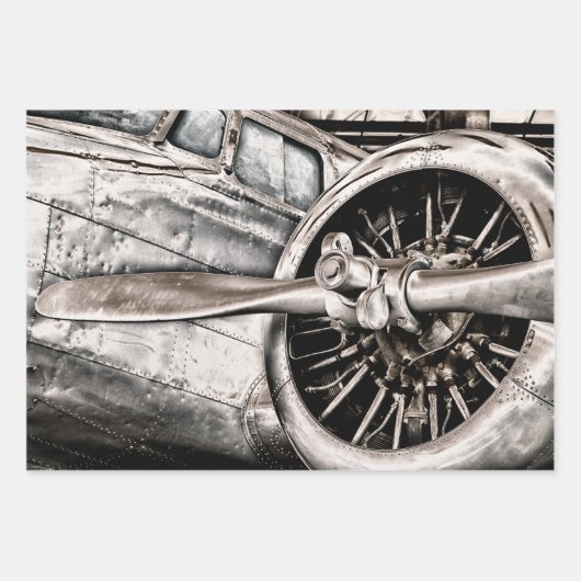 WWWII-vliegtuig Inpakpapier Vel (Voorkant 3)