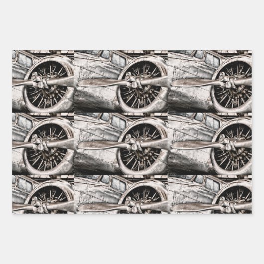 WWWII-vliegtuig Inpakpapier Vel (Voorkant 2)