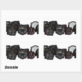 WWWII-vliegwijzerplaten Rechthoekige Sticker (Vel)