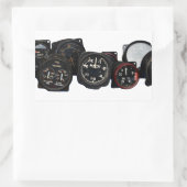 WWWII-vliegwijzerplaten Rechthoekige Sticker (Tas)