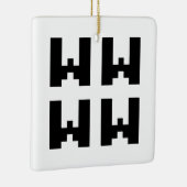 WWWW | LOL Japan Internet Slang Keramisch Ornament (Rechts)