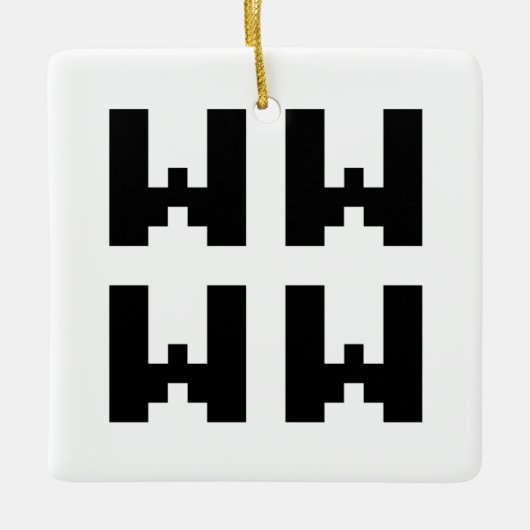 WWWW | LOL Japan Internet Slang Keramisch Ornament (Voorkant)