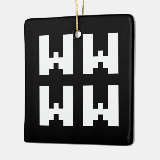 WWWW | LOL Japan Internet Slang Keramisch Ornament (Links)