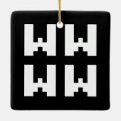 WWWW | LOL Japan Internet Slang Keramisch Ornament (Achterkant)