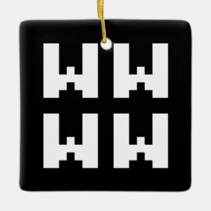 WWWW   LOL Japan Internet Slang Keramisch Ornament