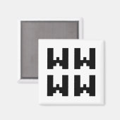 WWWW | LOL Japan Internet Slang Magneet (Voorkant / Achterkant)