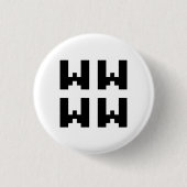 WWWW | LOL Japan Internet Slang Ronde Button 3,2 Cm (Voorkant)