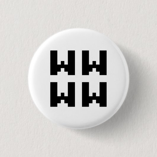 WWWW | LOL Japan Internet Slang Ronde Button 3,2 Cm (Voorkant)