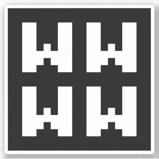 WWWW | LOL Japanse Internet Slang Sticker (Voorkant)