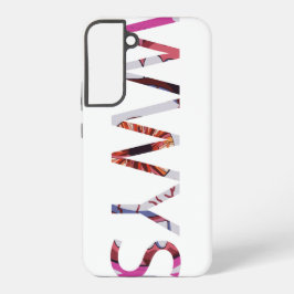 WWYS 1-regelige verticale tekst Samsung Galaxy Hoesje