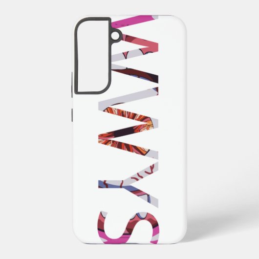 WWYS 1-regelige verticale tekst Samsung Galaxy Hoesje (Achterkant)