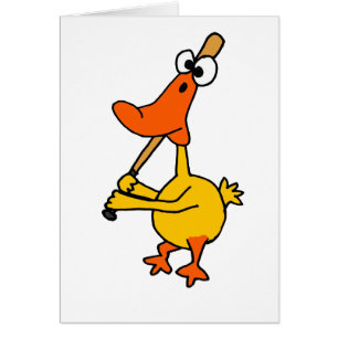 WX- Funny Duck die Baseball Cartoon speelt