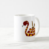 WX- Funny Snake Squeezing Rabbit Cartoon Koffiemok (Voorkant rechts)