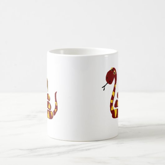 WX- Funny Snake Squeezing Rabbit Cartoon Koffiemok (Center)