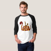 WX- Funny Snake Squeezing Rabbit Cartoon T-shirt (Voorkant volledig)
