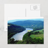 Wyalusing Pa eindeloze Mountain River Photo Briefk Briefkaart (Voorkant / Achterkant)