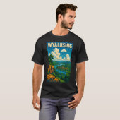 Wyalusing rivier uitzicht Wisconsins uitzicht op d T-shirt (Voorkant volledig)