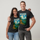 Wyalusing rivier uitzicht Wisconsins uitzicht op d T-shirt (Unisex)