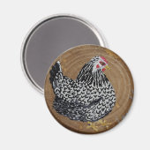 Wyandotte Chicken Magnet (Voorkant / Achterkant)
