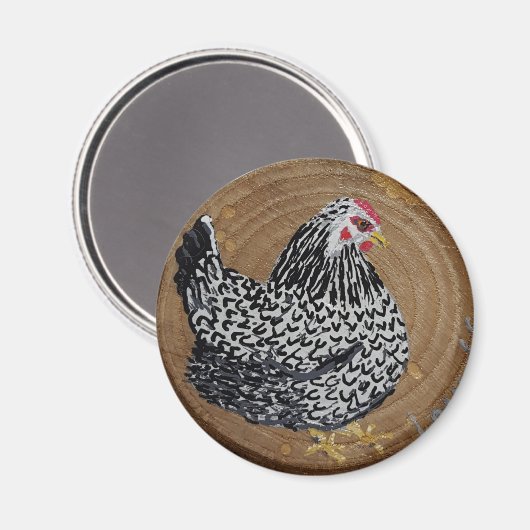 Wyandotte Chicken Magnet (Voorkant / Achterkant)