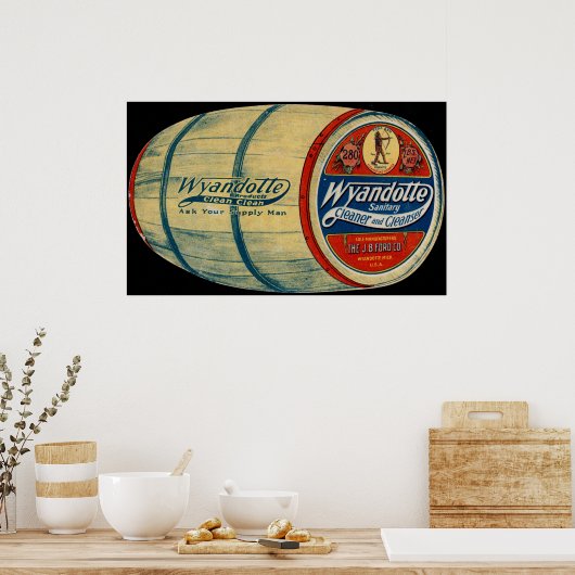 Wyandotte Cleaning Supplies Advertisement Poster (Keuken)