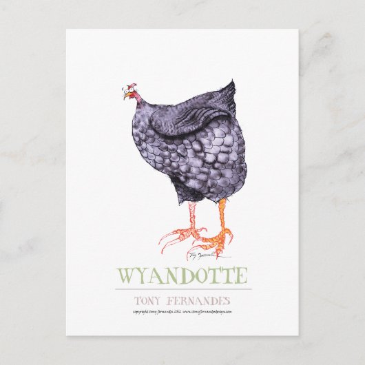 WYANDOTTE HEN, Tony Fernandes Briefkaart (Voorkant)