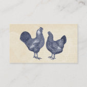 Wyandotte Kippen  Land Boerderij Charm Visitekaartje (Achterkant)