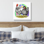 Wyandotte: Paaseihaar Canvas Afdruk (Insitu (Slaapkamer))