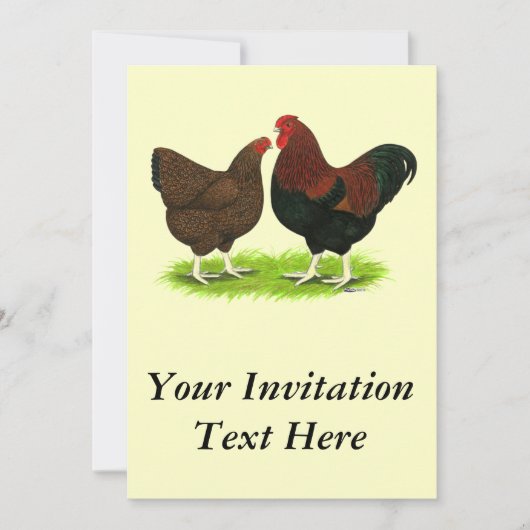 Wyandotte: Partridge Pair Kaart (Voorkant)