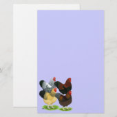 Wyandotte: Rooster-evaluatie Briefpapier (Voorkant / Achterkant)