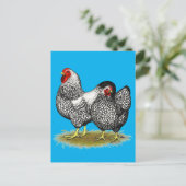 Wyandotte: Silver Pair Briefkaart (Staand voorkant)