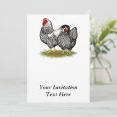 Wyandotte: Silver Pair Kaart (Staand voorkant)