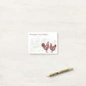 Wyandottes  Red Chickens Country Boerderij Post-it® Notes (Op bureau)