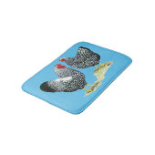 Wyandottes Silver-laced Pair Badmat (Gekanteld)