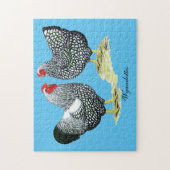 Wyandottes Silver-laced Pair Legpuzzel (Verticaal)