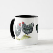 Wyandottes Silver-laced Pair Mok (Voorkant links)