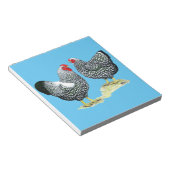 Wyandottes Silver-laced Pair Notitieblok (Schuin)