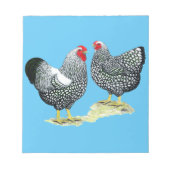 Wyandottes Silver-laced Pair Notitieblok (Voorkant)