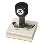 Wyandottes Silver-laced Pair Rubberstempel (Stempel)