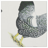 Wyandottes Silver-laced Pair Stof (Close Up)