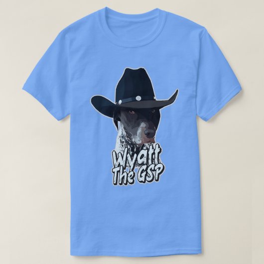 Wyatt de GSP Duitse Kortharige T-shirt (Design voorkant)