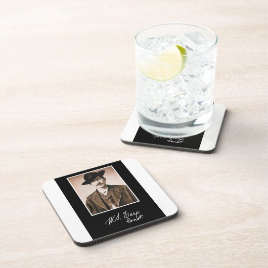 Wyatt Earp Constable in Zijne Eerste Minister Bier Onderzetter (Rechterzijde)